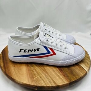 FEIYUE FE LO 1920 Martial Arts Sneakers Unisex Sz 8W 6M Skater Red Blue PU Retro